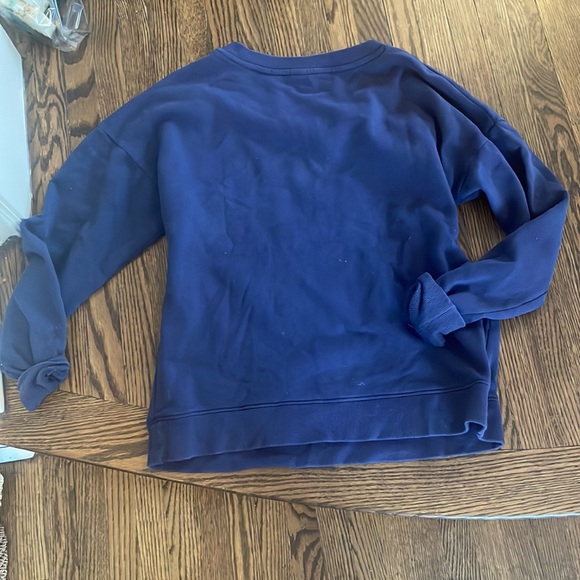 Authentic Disney Merch Navy Oversized Winter Holiday Crew Neck - Picture 4 of 5